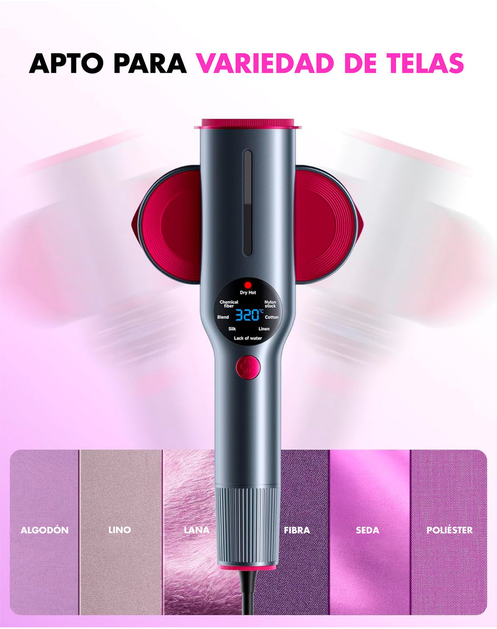 Plancha vapor portátil para ropa - VAPORA SMART