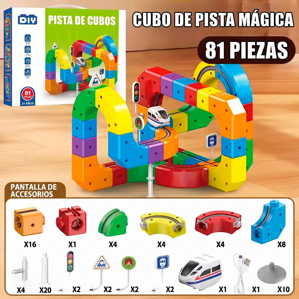 Juego de vías magnéticas antigravedad