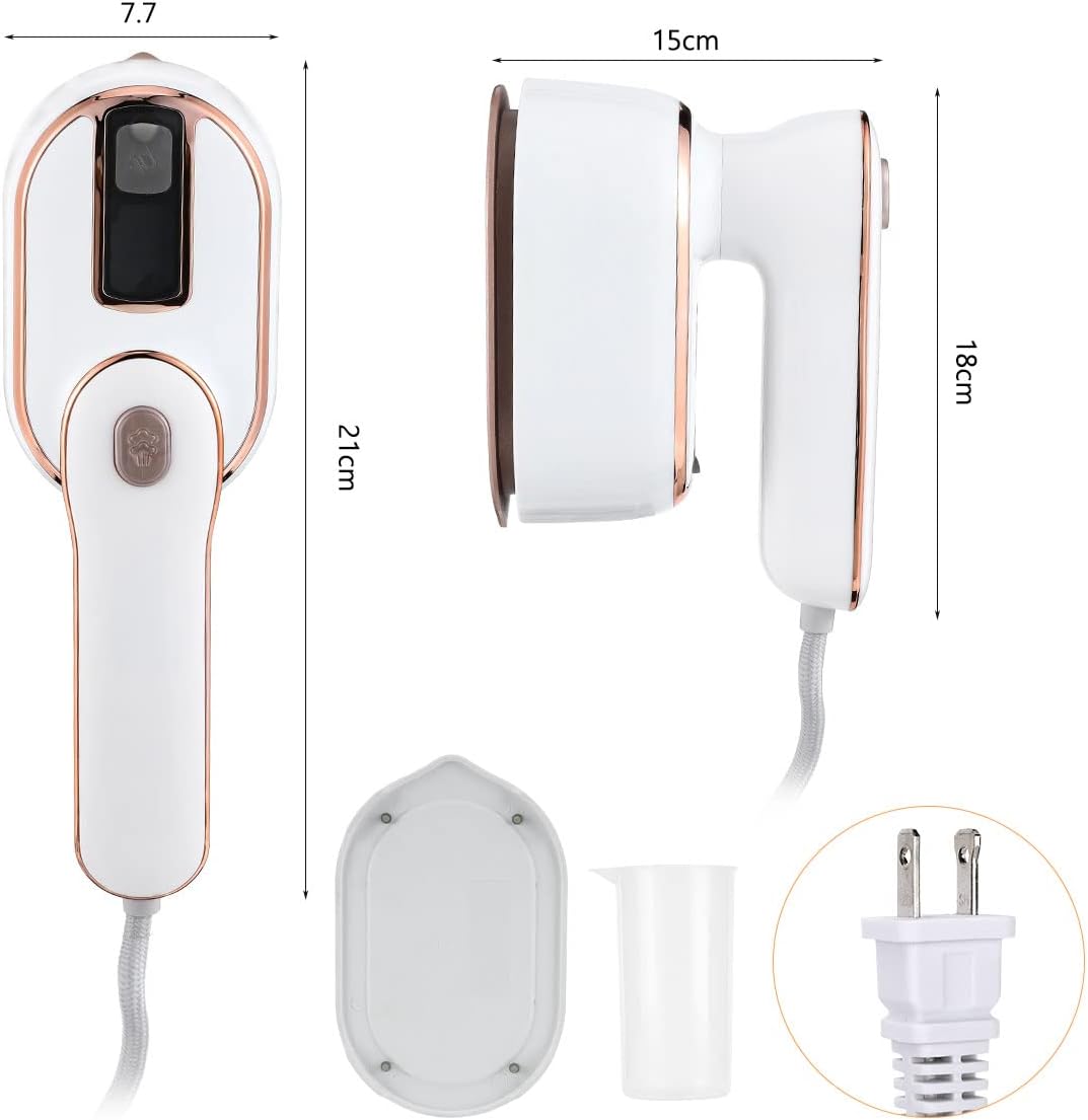 Mini Plancha de Vapor para Ropa, Biupky Vaporizador de Viaje para Ropa Portátil