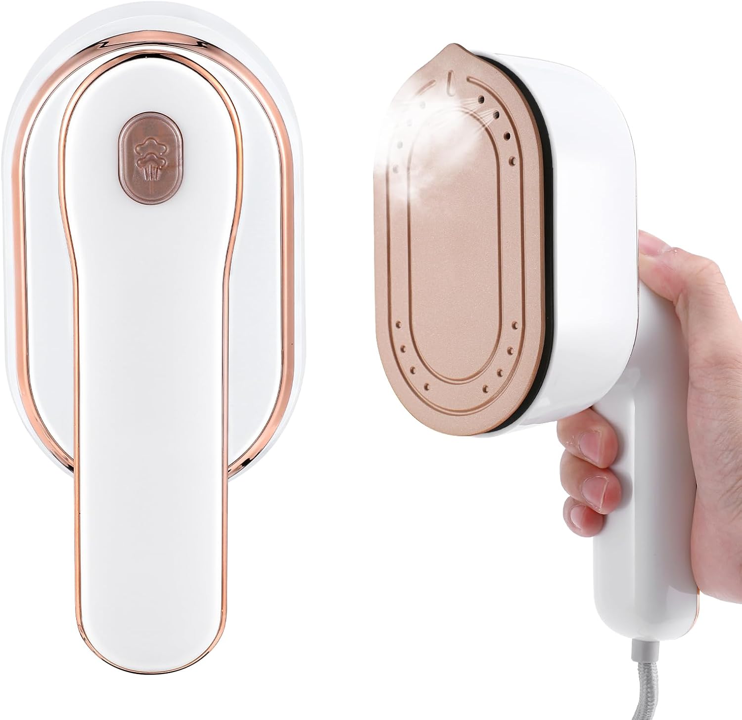 Mini Plancha de Vapor para Ropa, Biupky Vaporizador de Viaje para Ropa Portátil