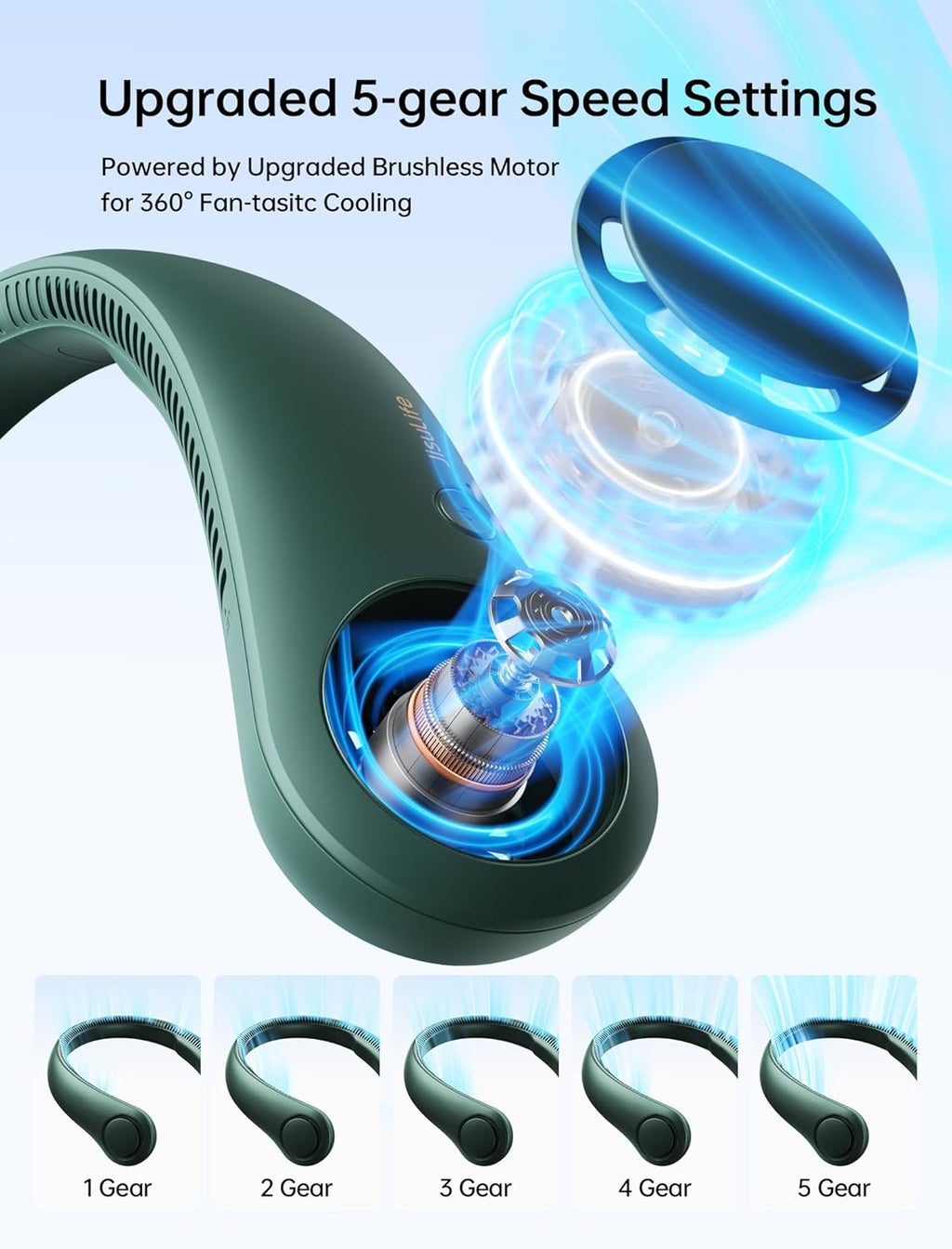Ventilador de cuello portátil