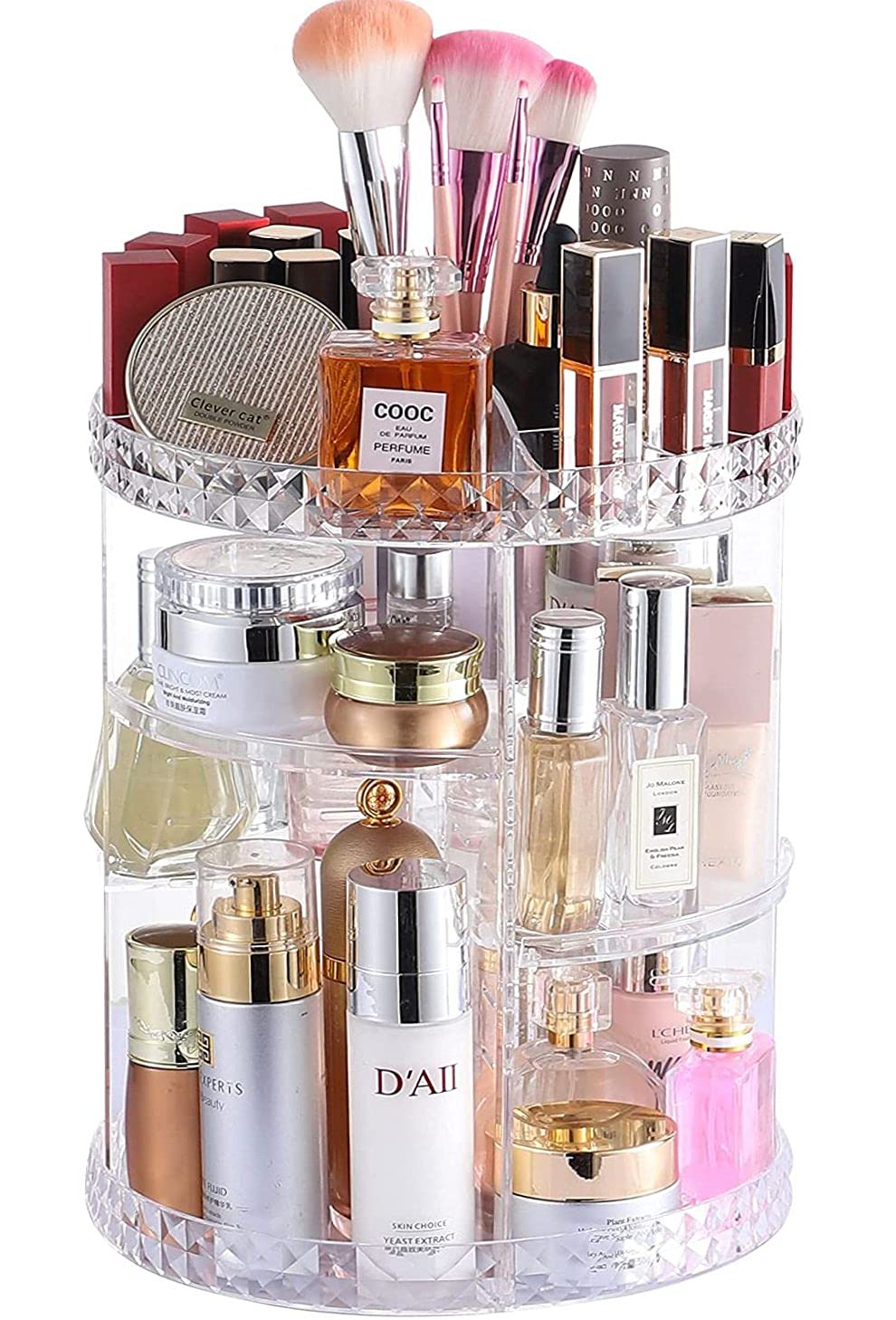 Organizador de maquillaje giratorio