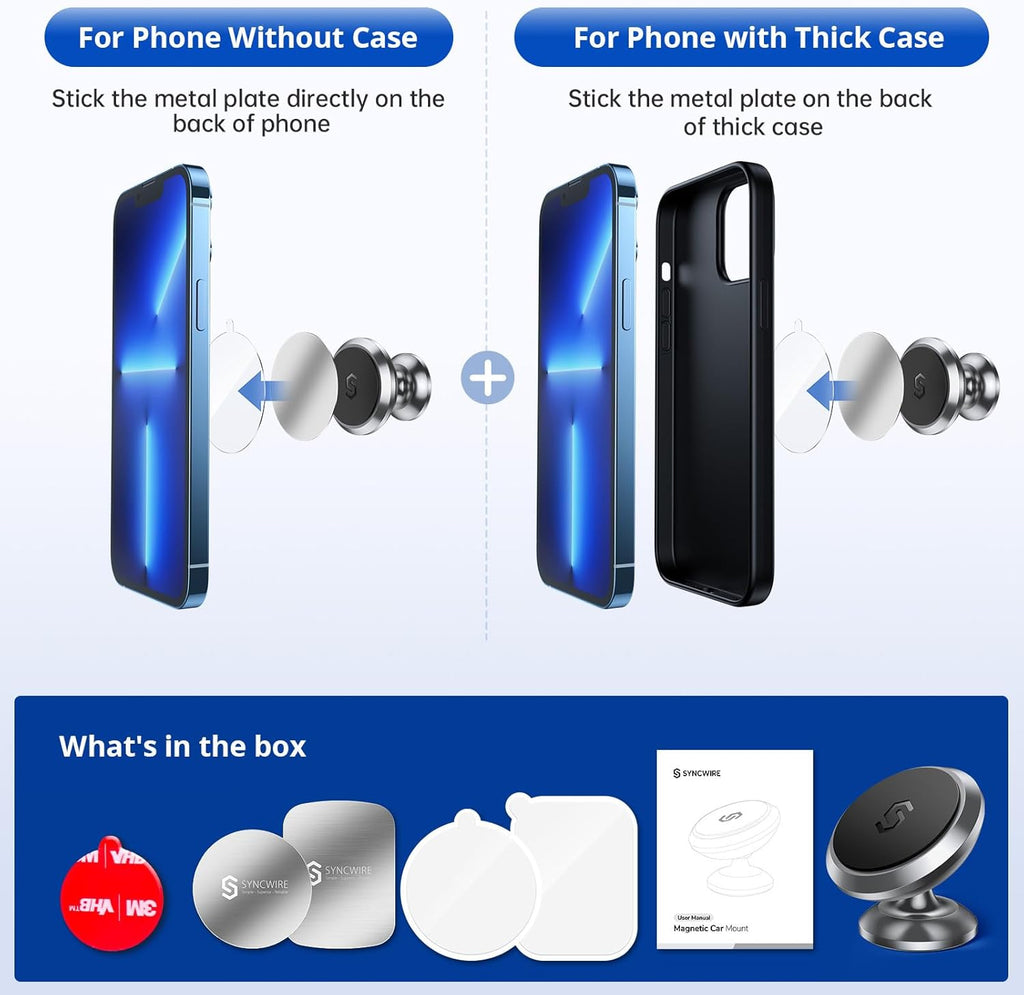 Soporte magnético para teléfono de automóvil, Syncwire soporte para teléfono de automóvil