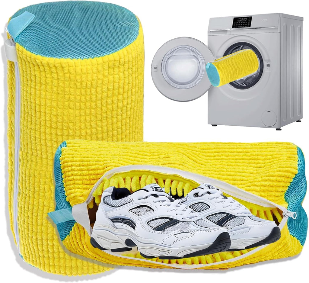 Bolsa para lavadora de zapatos, bolsa de zapatos de lavandería, bolsa de zapatos de lavandería para tenis, lavadora y secadora, bolsa de limpieza reutilizable para calcetines, prendas delicadas