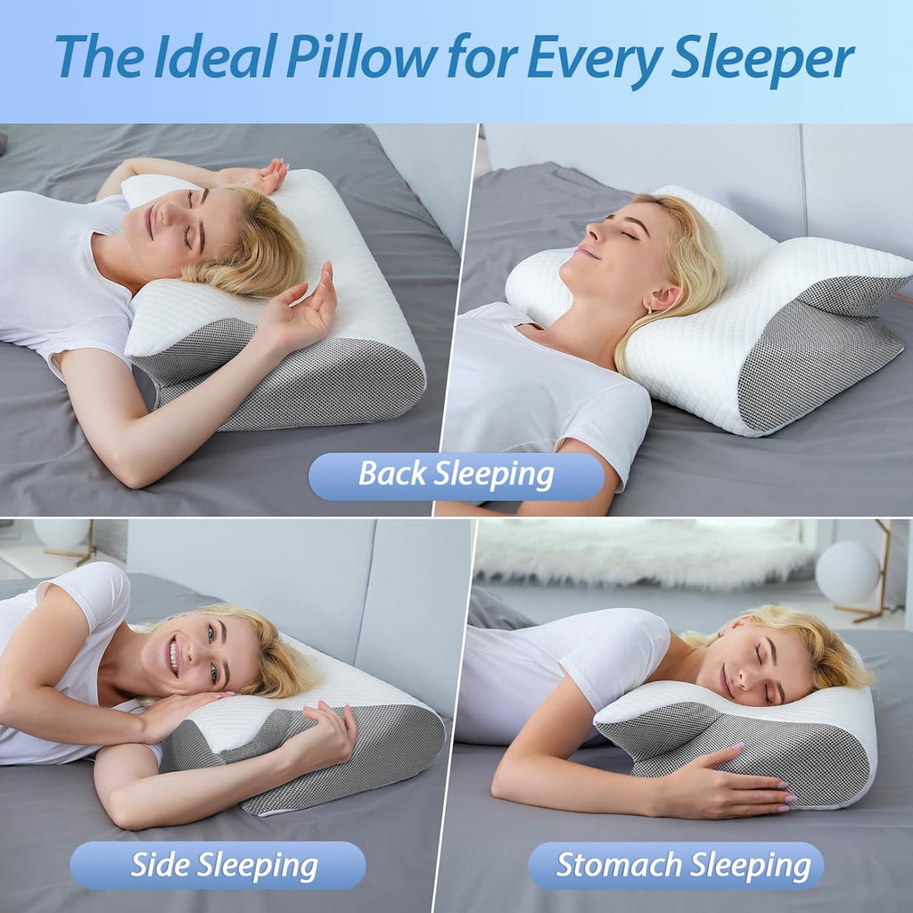 HOMCA Almohada Cervical, 2 en 1