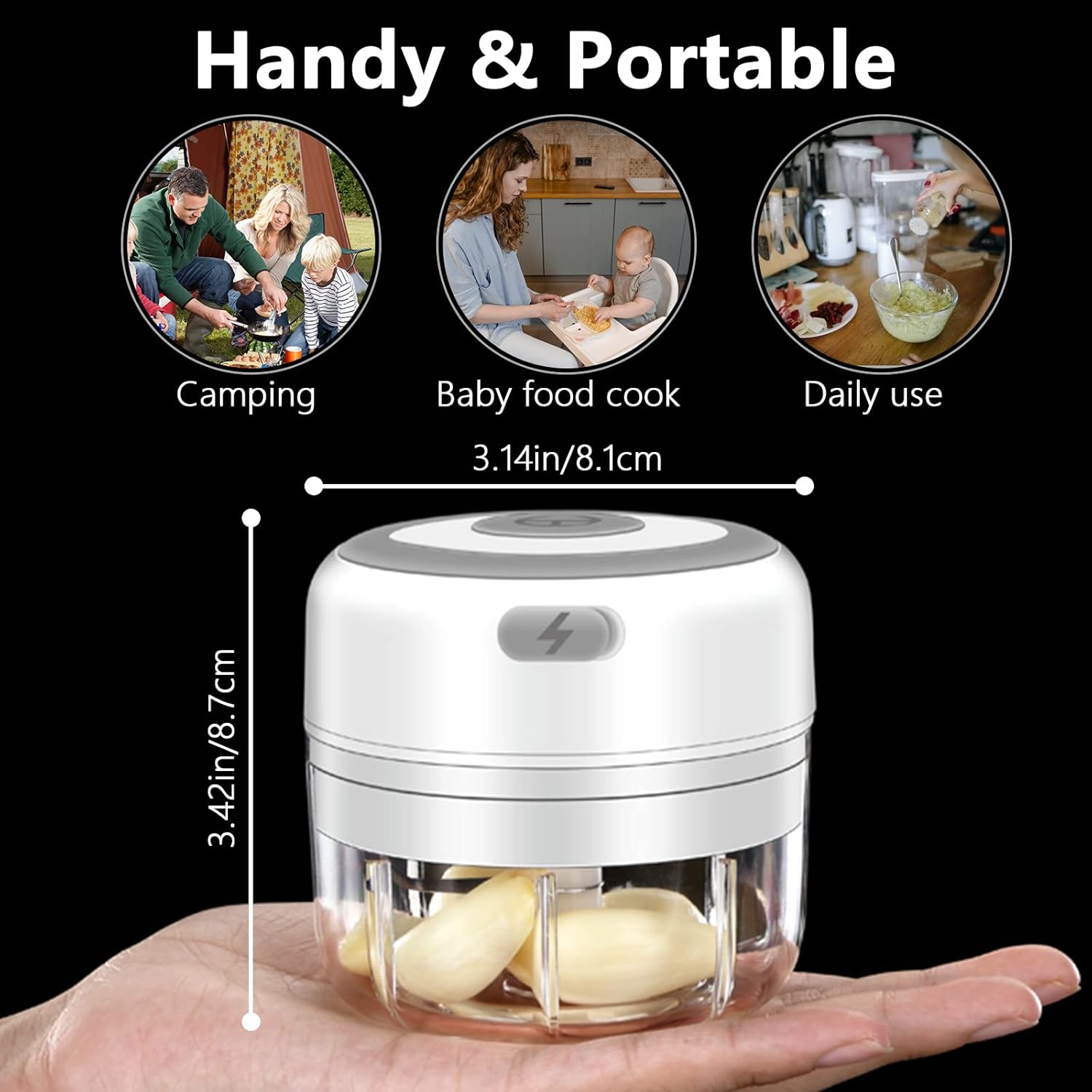 Mini procesador de alimentos de 3.4 onzas (100 ml)
