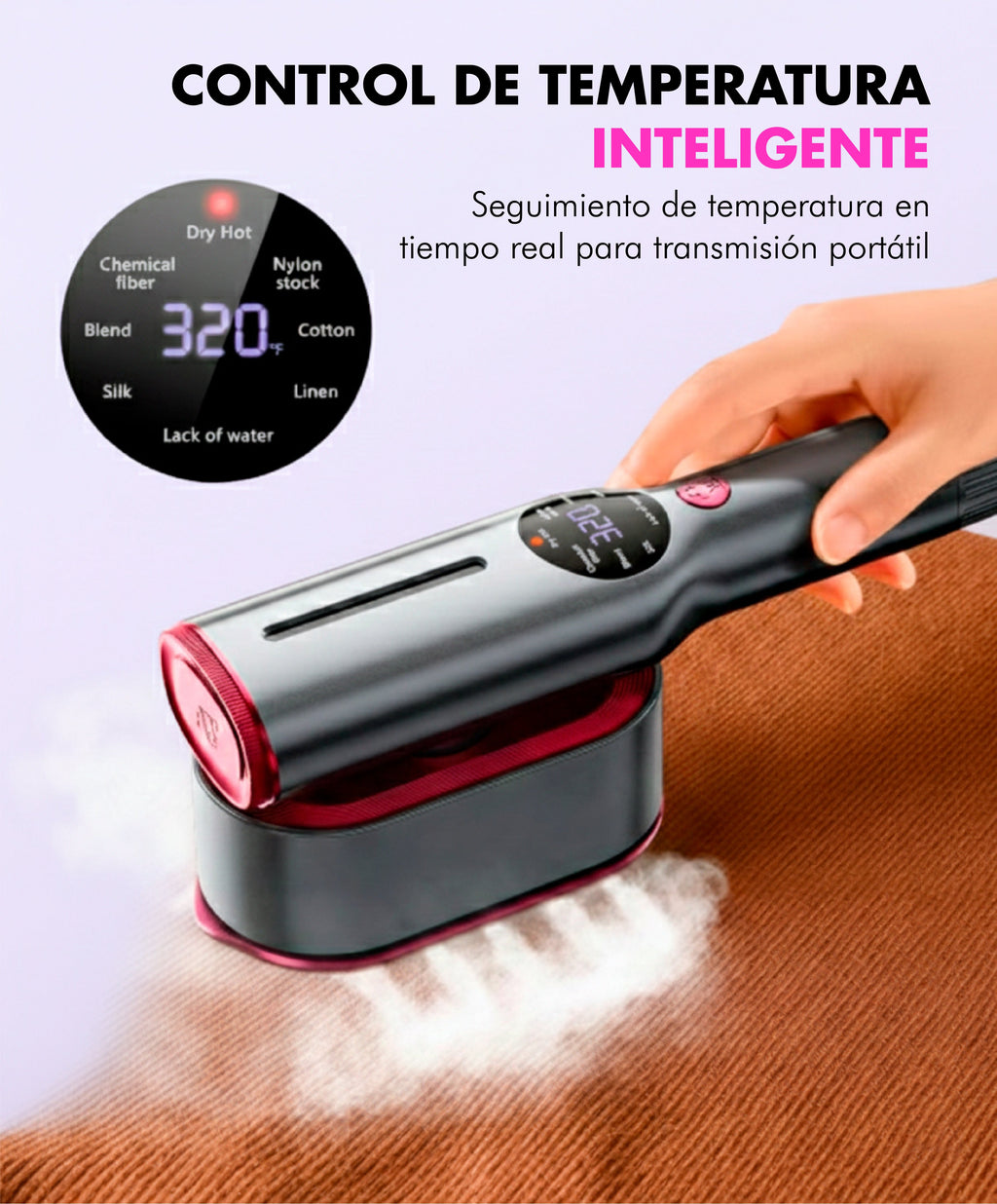 Plancha vapor portátil para ropa - VAPORA SMART