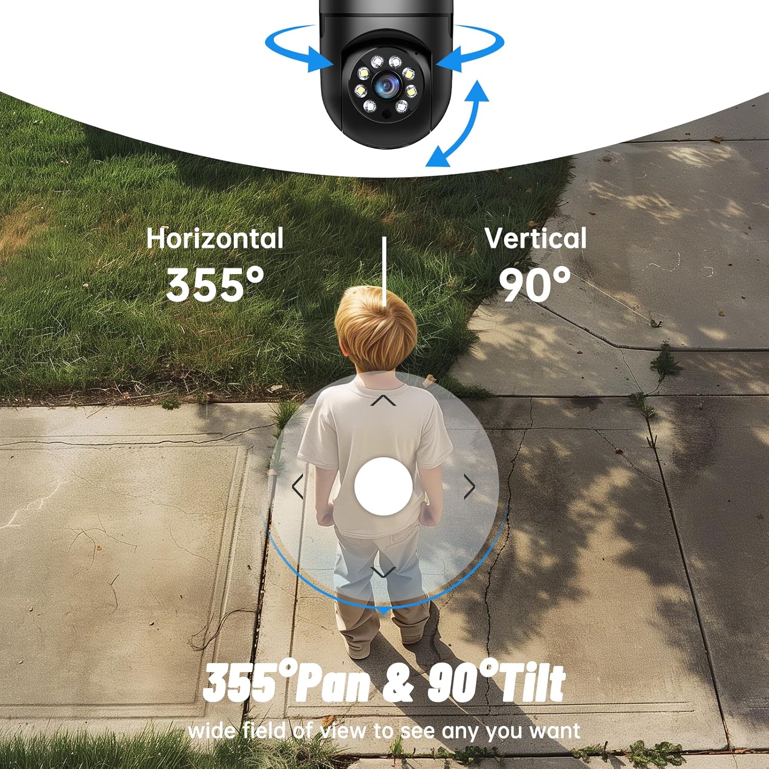 Cámara de seguridad de bombilla 5G/2.4GHz WiFi 2K