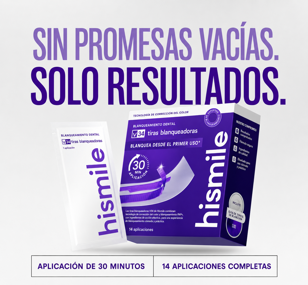 Hismile Tiras V34 (Paquete de 2)