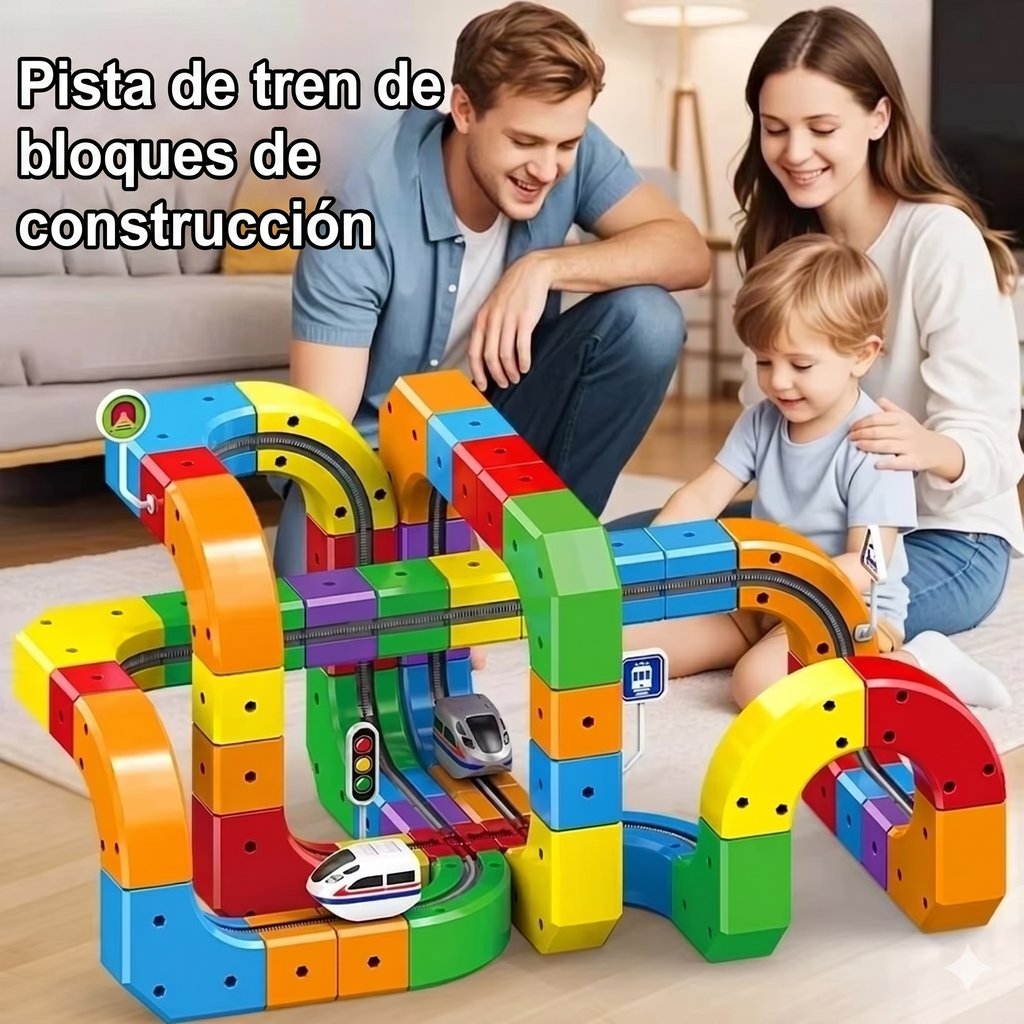 Juego de vías magnéticas antigravedad