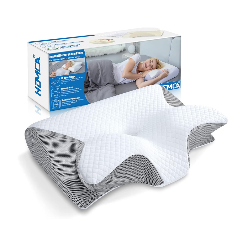 HOMCA Almohada Cervical, 2 en 1